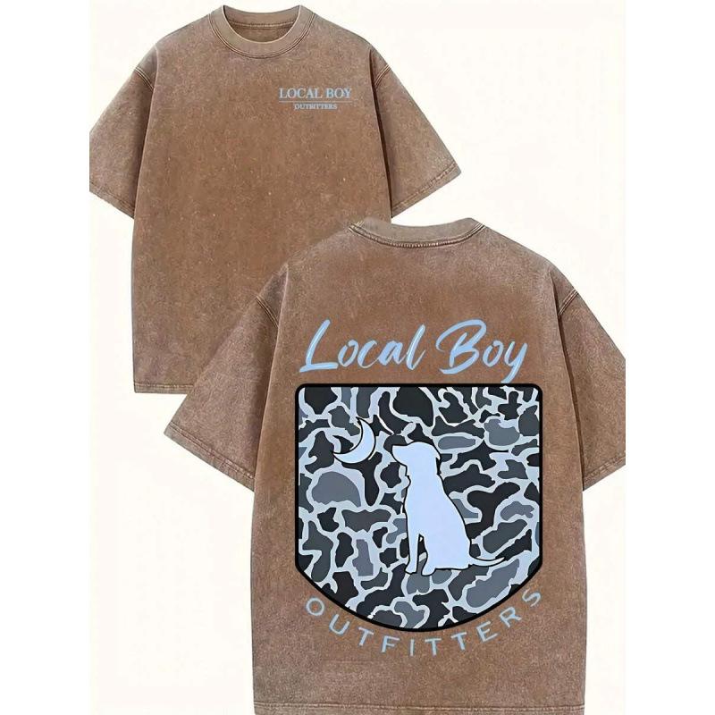 Cotton Tdog Silhouette - Camo - Local Boy Outfitters Graphi L