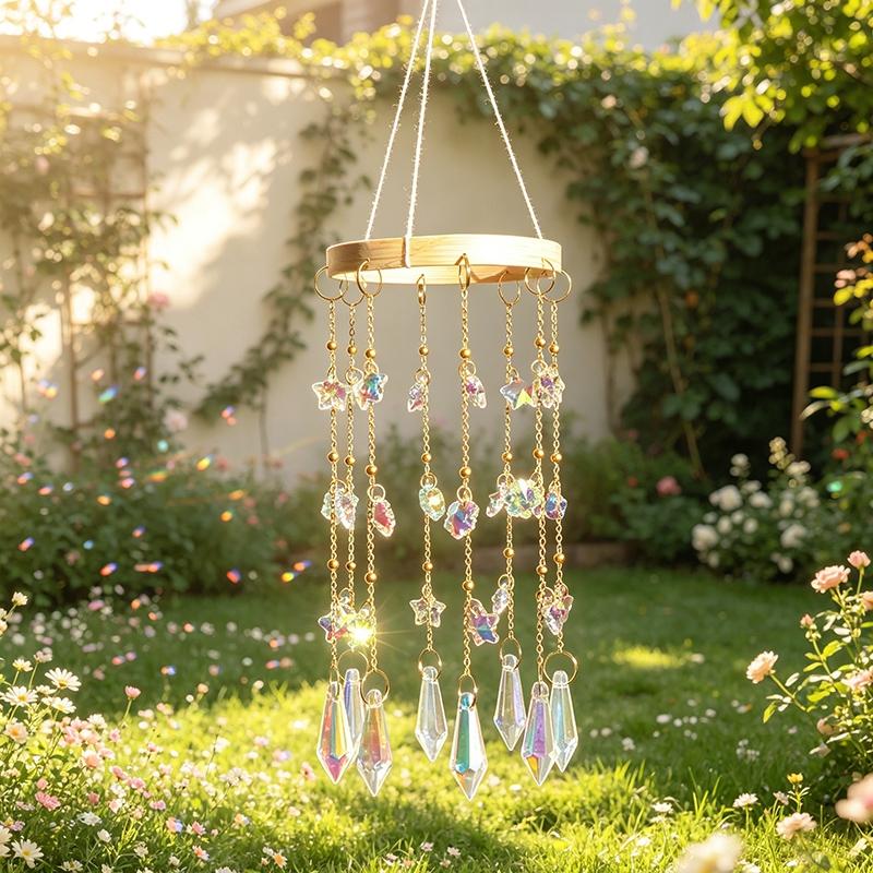 Sun Catcher Crystal Wind Chimes Room Decorations Decorative Suncrystal Wind Chimes Hanging Pendant Wind Bell Room Decor