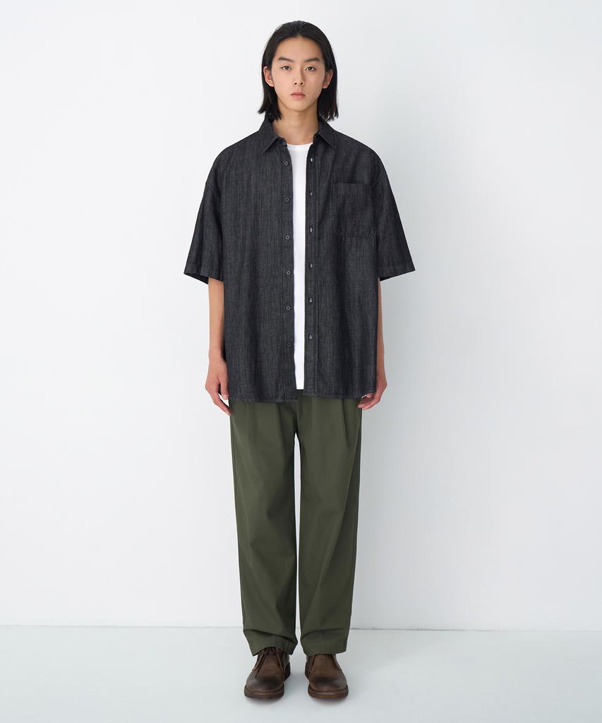 MUSINSA STANDARD Cotton Loose Tapered Elastic Waist Pants [Khaki]