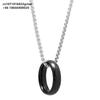 Lord of the one Rings thick chain advanced pearl chain movie with the same necklace ring hip-hop 3D carving inside and outside.
