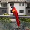 Colorful Large Parrot Decorative Ornament with Feathers