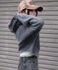 WEGO Vintage Wash Mesh Long Size Sumikuro Women's Hoodie, Sleeve, F,