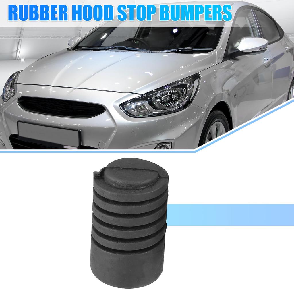 uxcell 2pcs Car Hood Rubber Bumper Hood Bumper Stop Cushion Stopper Black Rubber Fit Hyundai Kia