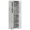 Highboard FLORIN Concrete Grey 60 x 35 x 182 cm Particleboard