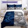 Brighton & Hove Albion Football Printed 3 Pieces Bedding Set, Comfortable Skin Friendly Bedroom Duvet Cover Set
