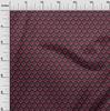 oneOone Cotton Flex Fuschia Pink Fabric Geometrical Floral Quilting Supplies Print Sewing Fabric By The Yard 40 Inch