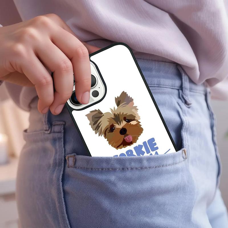 Yorkie Yorkshire Terrier Phone Case For iPhone 17 Air 15 16e 14 13 Pro Max Coque 12 11 Pro Max PLUS cover