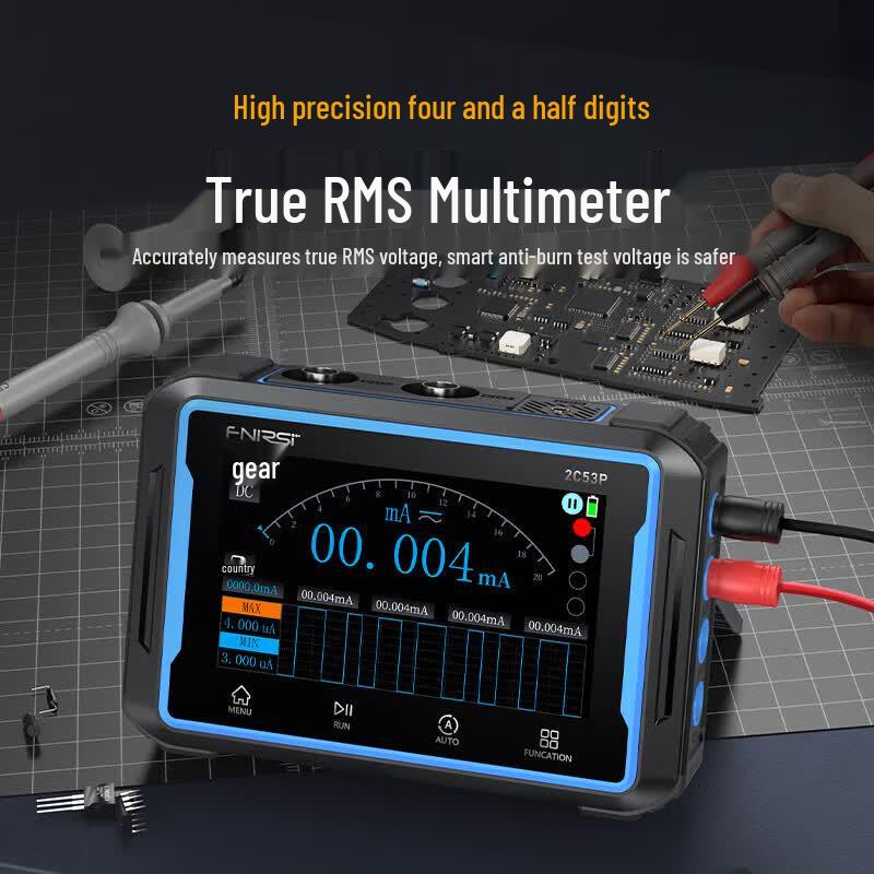 FNIRSI Dual Channel Digital Oscilloscope with Multimeter & Signal Generator (CN Version)