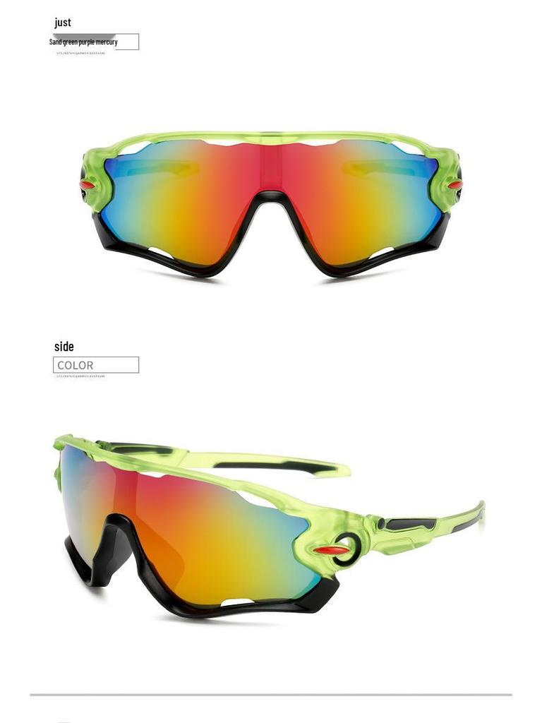 Men's Trendy Windproof Cycling Sunglasses - Anti-UV, Explosion-Proof, Cool Outdoor Sports Glasses