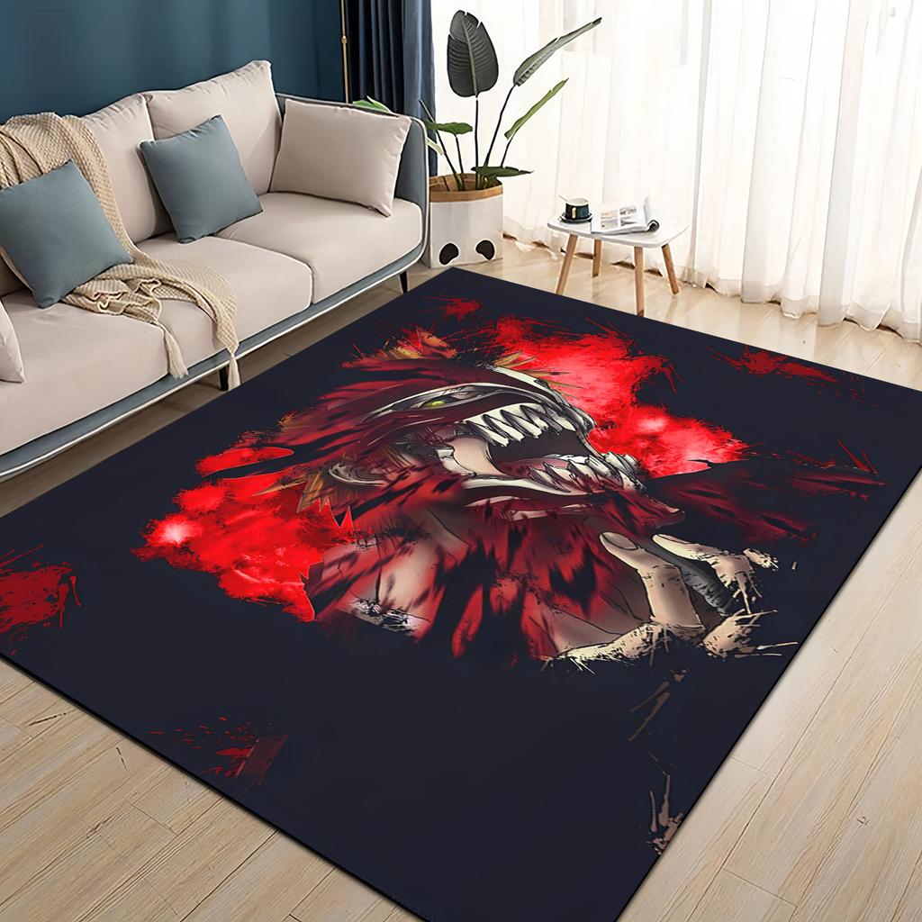 3D Kreskówkowy Bleach Kurosaki Ichigo Dywanik Anime do Salonu Sypialni Domu Dekoracja Sofy, Mata Podłogowa Antypoślizgowa do Zabawy dla Dzieci