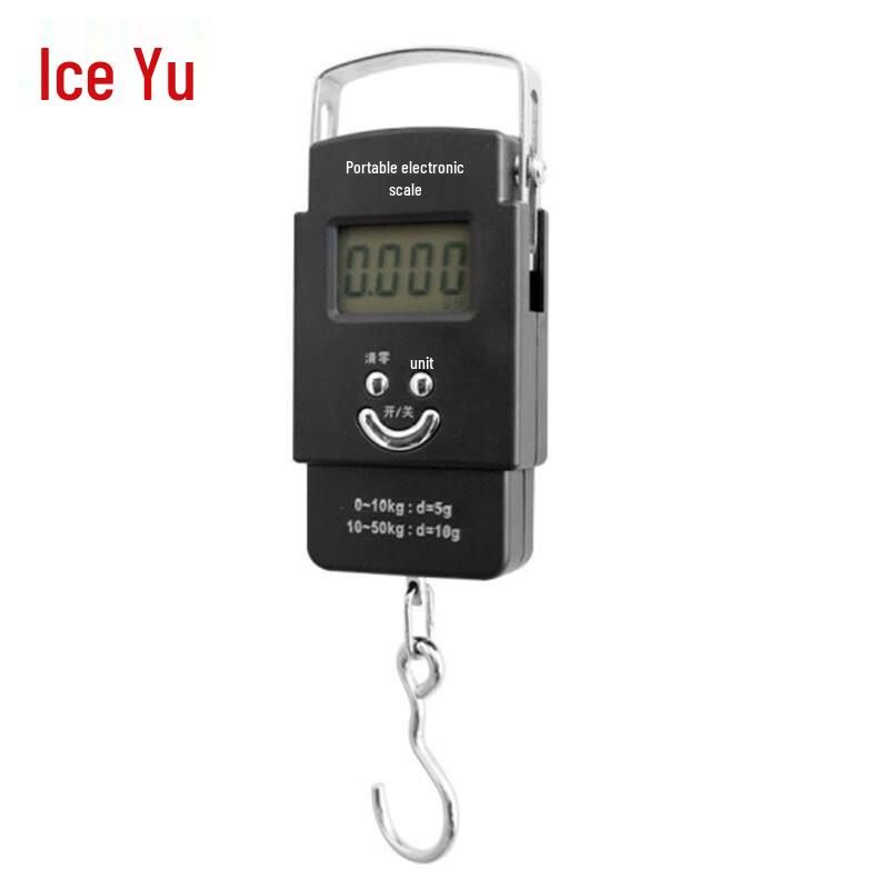Bingyu Portable 50kg Digital Hanging Scale with Blue Backlight Standard