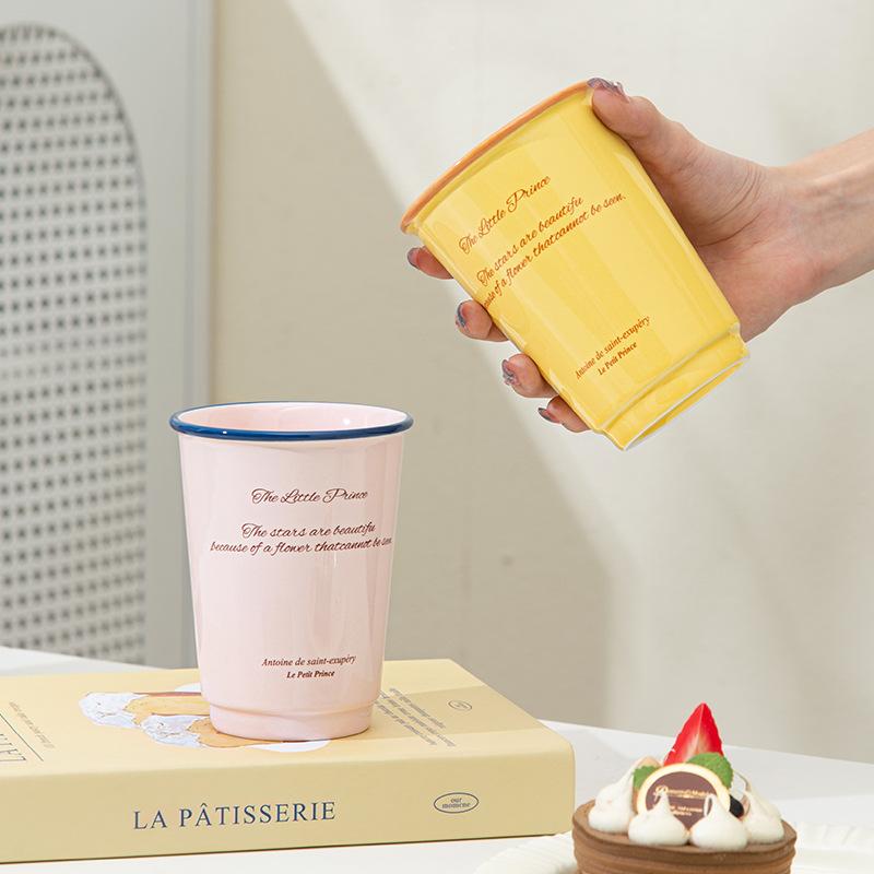 Senior English Ceramic Mug Household Couple Water Cup Exquisite Creative Office Women's Coffee Cup Souvenir