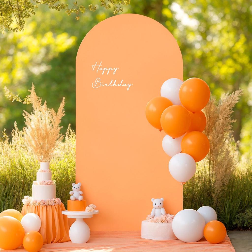 White Double-Sided Half-Round Cross Wedding Arch Kit for Party Decorations
