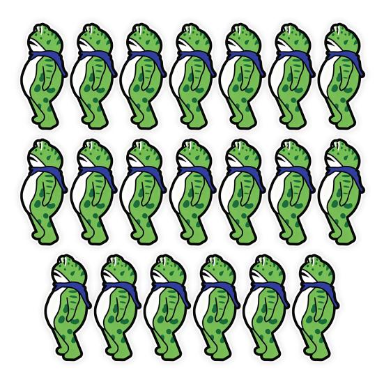 1/5/10/20/50/100Pcs Resist Frog Sticker Waterproof PVC Frog Meme Sticker Cell Phone Laptop Computer Helmet Water Bottle Decorative Animal Decal