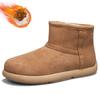Snow boots men's winter velvet thickened warm bread boots with sub-zero fur integrated non-slip and cold-proof large cotton shoes