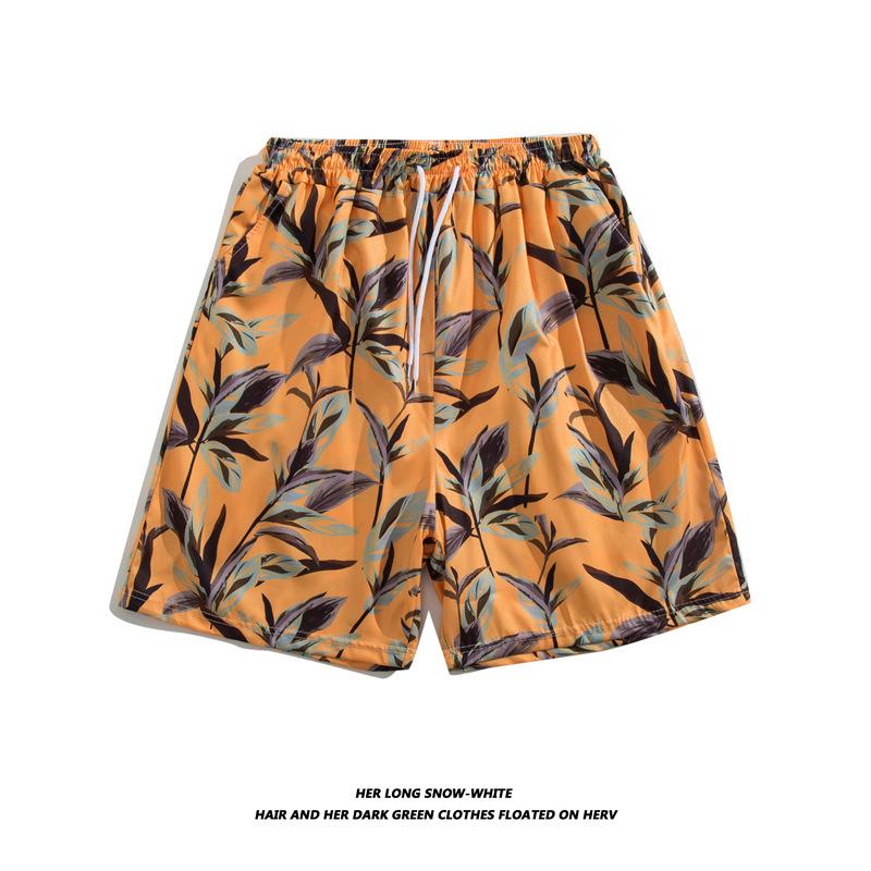 Couples' Quick-Dry Beach Shorts: Loose, Large Size, 5-Point Trunks for Seaside Vacations & Hot Springs