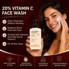Brightening 20% Vitamin C Face Wash | 20x Vitamin C | Removes Oil & Dirt | Fades Dark Spots & Tan | Boosts Glow | Soap-Free Cleanser | All Skin Typ