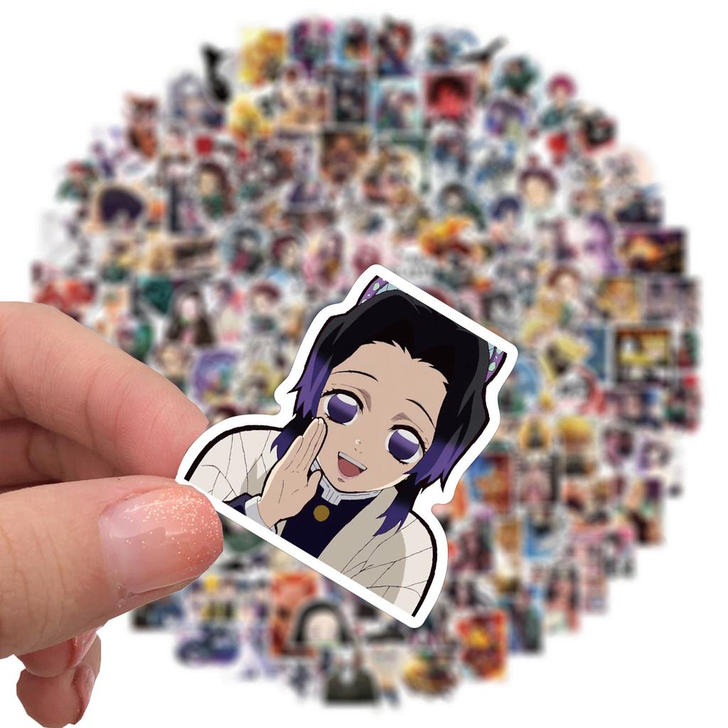 200 Pictures of Anime Demon Slayer Personalized Graffiti Stickers Suitcase Guitar No Glue Waterproof Stickers