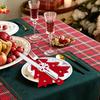 4/20PCS Christmas Fork Knife Covers Cutlery Holders Xmas Tree Pocket Tableware Holder Bags Home Party Dinner Table Felt Decor