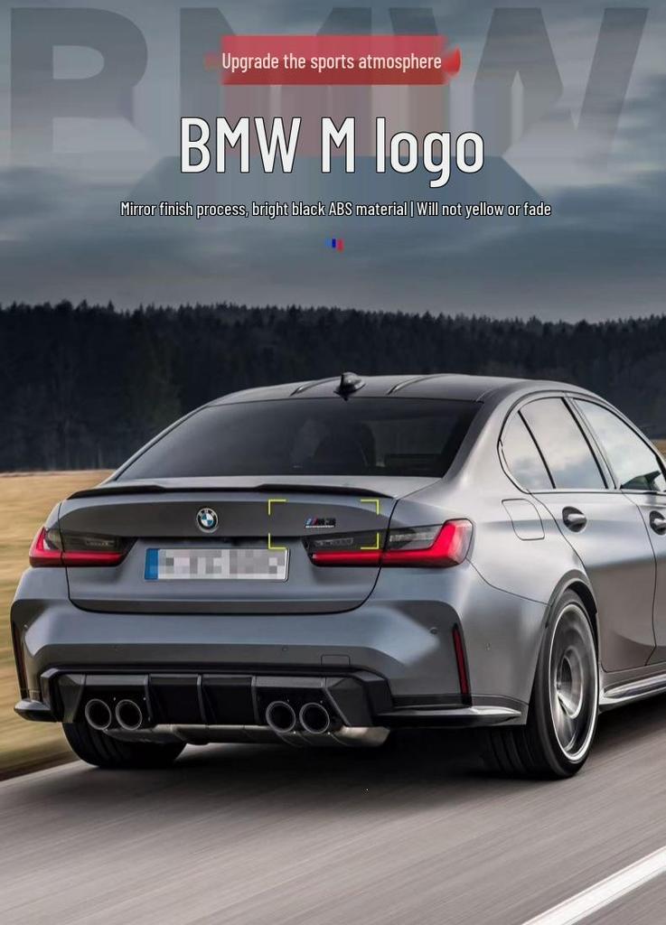 BMW M Sport Emblem Car Stickers for 3, 5, 7 Series, M5/M4/M1/M3/M2, X5/X6 - Thunder Tail Emblem