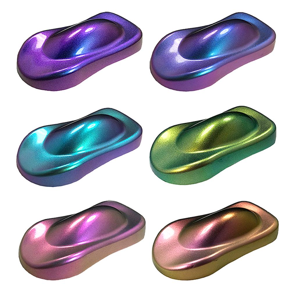 10g pulbere de pigment de cameleon pentru mașină, pigment care schimbă culoarea pentru decorarea mașinii, pulbere de pigment perlat, fard de ochi pentru unghii