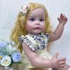 55CM Zmywalna, realistyczna, miękka, ręcznie malowana lalka symulacyjna Baby Reborn. Dzieci towarzyszą lalce do zabawy