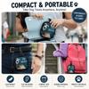1Pc Portable Dog Snack Bag With Transparent Window And Zipper - Clip-On Training Snack Pouch, Suitable For Walking, Outdoor And Daily Rewards