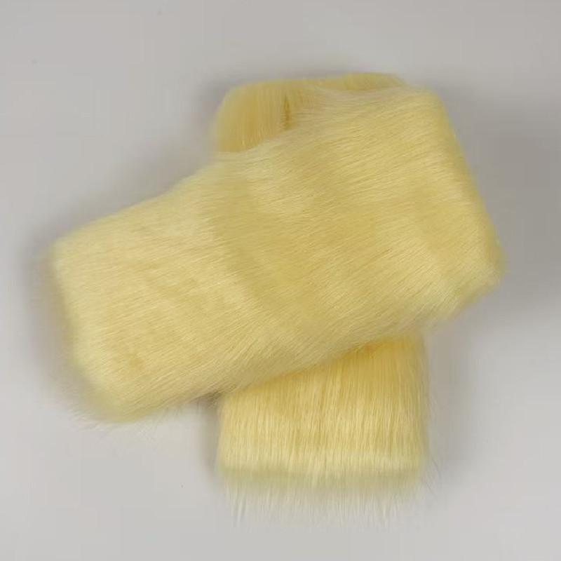 Faux Fox Fur Cuffs Women Winter Warm Plush Wristbands Arm Sleeves Detachable Furry Cuffs For Stage Show Costume Accessories