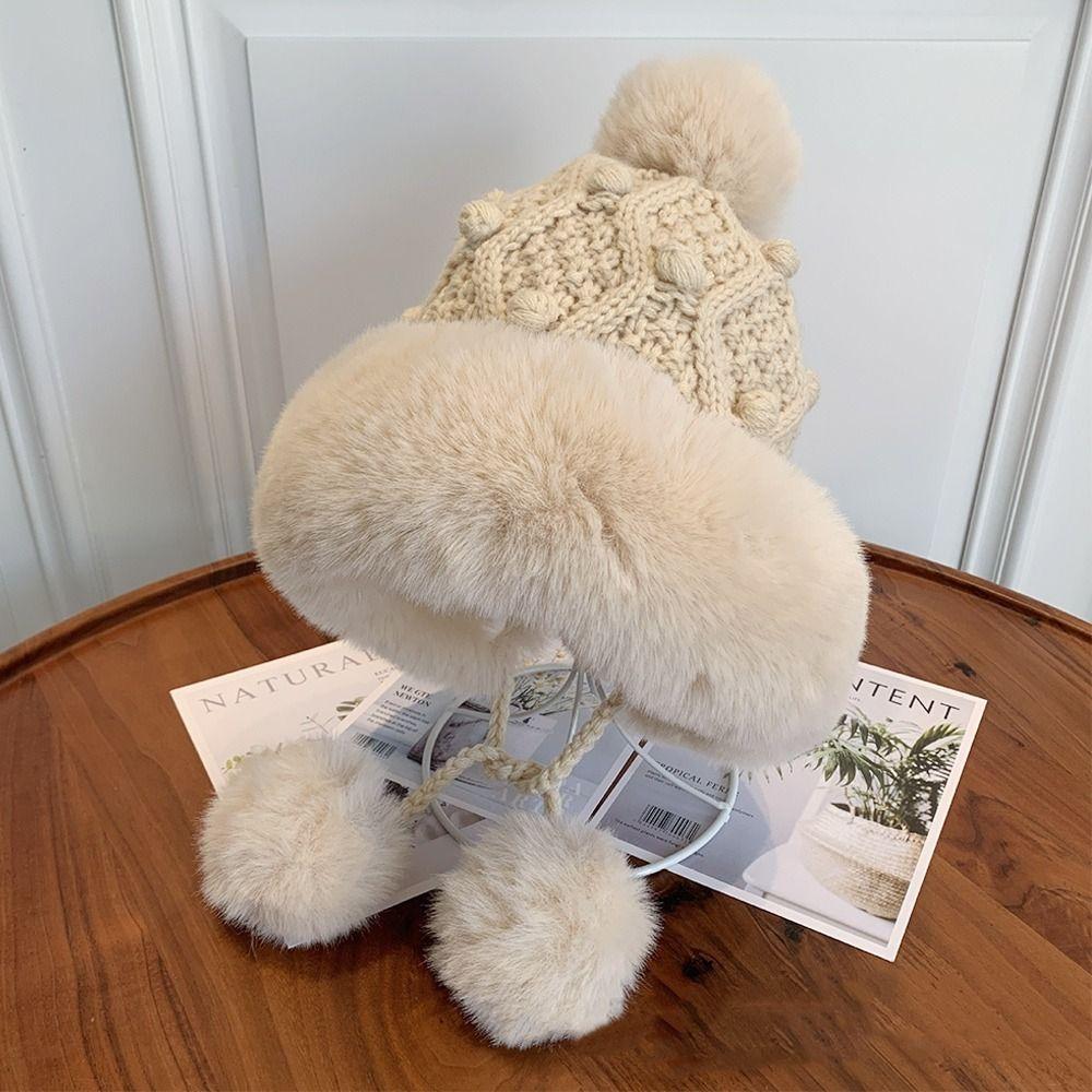Căciulă Schi Îngroșată Rezistentă la Vânt Căciulă Caldă pentru Copii Căciulă Beanie Drăguță pentru Iarnă pentru Copii în Aer Liber