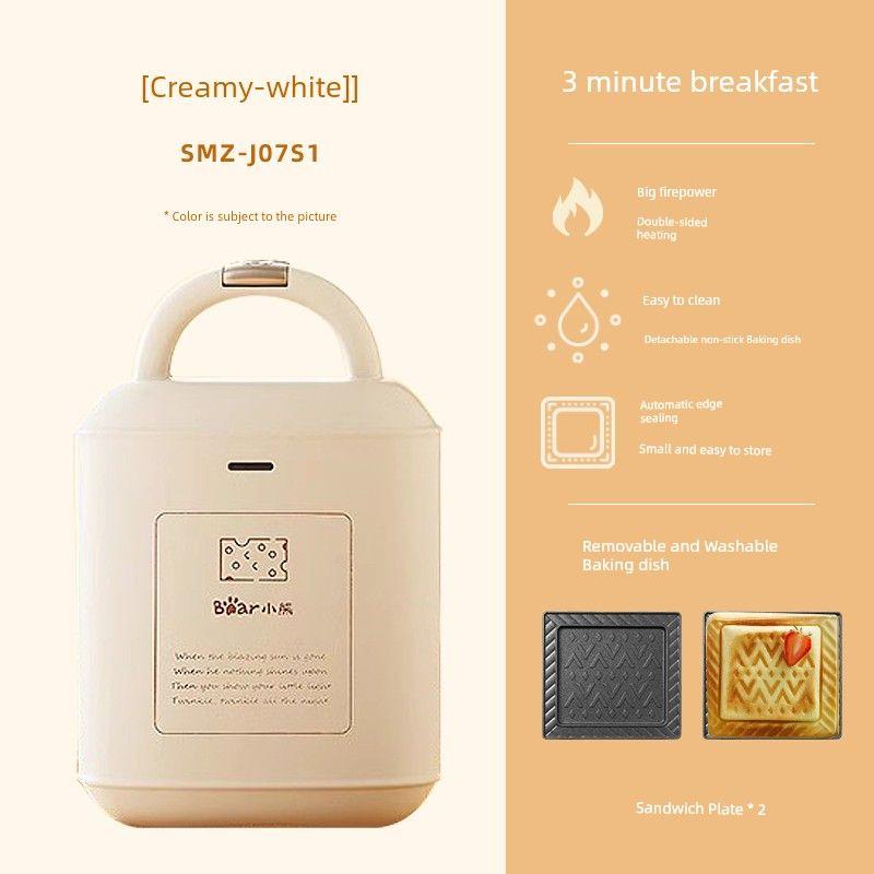 

Bear For Home Light Food Multifunctional Sandwich Machine Creamy-white [double disc detachable]]