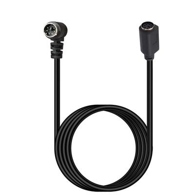 Mini DIN 6 Pin Cable 3 Meter Male To Female Right Angle Connector Copper Core Extension Cord