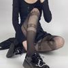 Japanese Style Women Sexy Fishnet Mesh Tights Stockings Harajuku Gothic Punk JK Asymmetric Patterned Cosplay Pantyhose