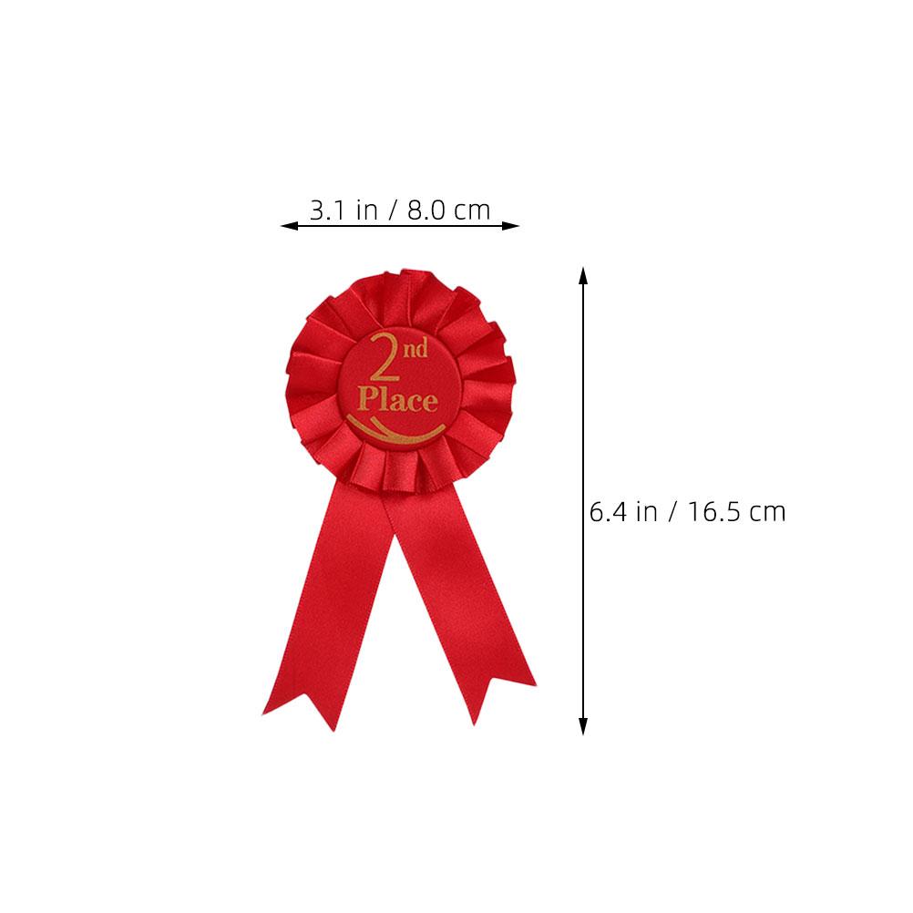 

9pcs 1st 2nd 3rd Award Rosette Ribbon Set Place Satin Badge Medals With Pin Design For Competitions Sports Events Graduation