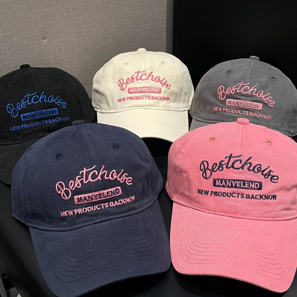 Fashion Hat Women's New Embroidered Baseball Cap Small Peaked Cap Fashion Original Versatile American Retro