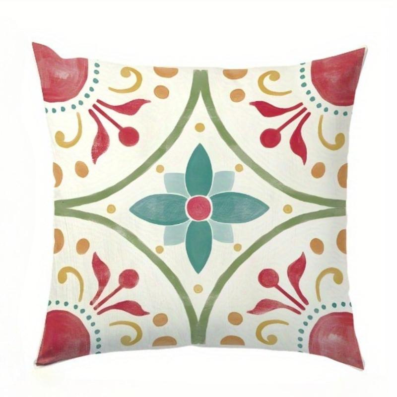 Copricuscini Estivi con Motivo Bohemien ad Acquerello Copricuscini Decorativi Comfort per la Casa Soggiorno Camera da Letto Divano Arredamento per la Casa Arte