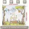 2D Vintage Pooh Oh Baby Backdrop Newborn Baby Shower Party Background