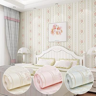 1PC strisce verticali camera da letto soggiorno TV sfondo decorazione della casa stile europeo autoadesivo