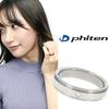 Fe-fe X Phiten [Special Edition] Phiten Flat Line Diamond Titanium Ring, Sizes 7-15 (Size 11), Women's, Simple Design