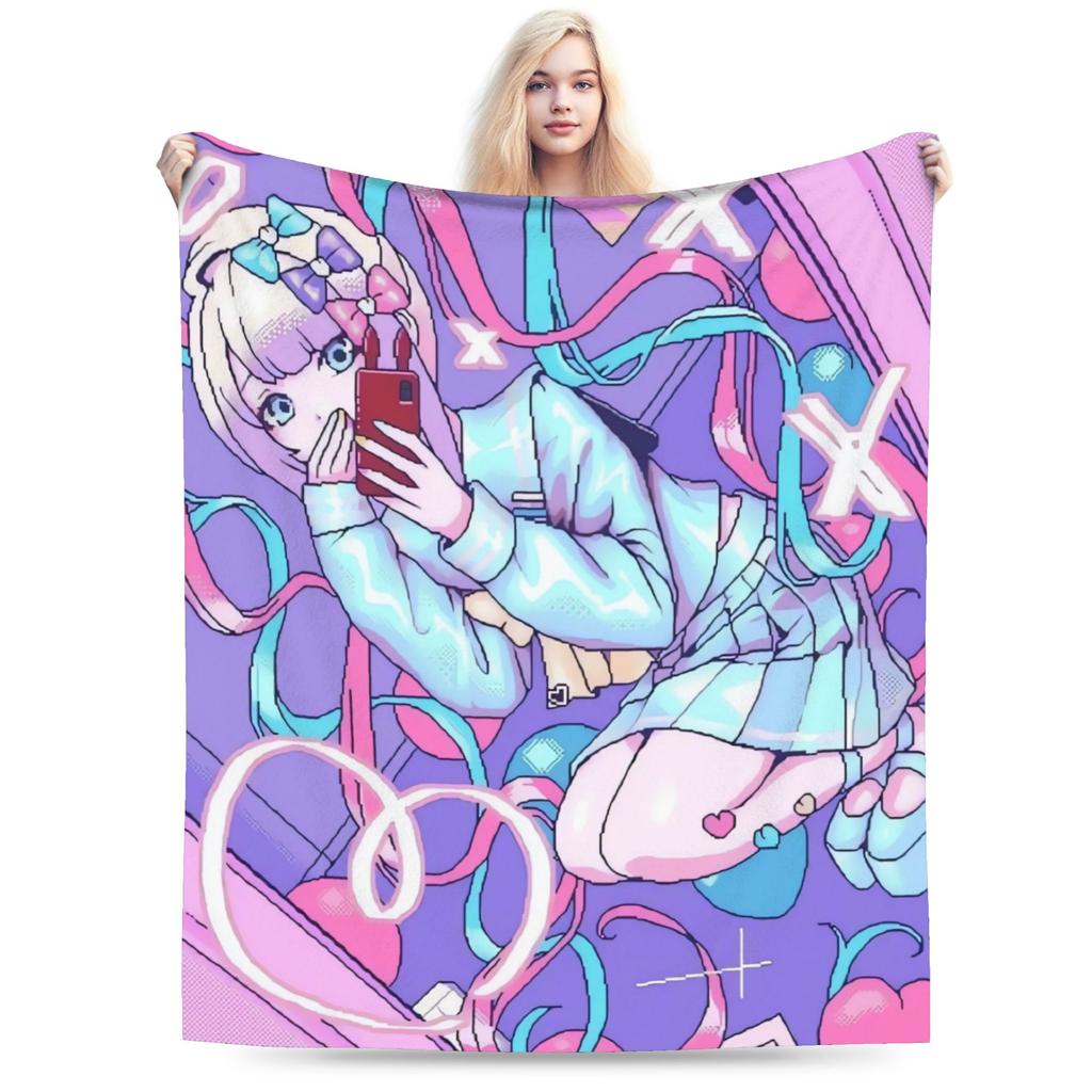 Needy Streamer Overload Blankets Soft Warm Street Trend Plush Throw Blanket For Kids Home Decor Flannel Bedspread Bed Cover
