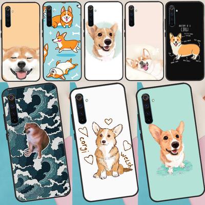 Αστεία Θήκη Σκύλου Corgi Για Realme GT 6 6T 5 GT7 Pro 10 11 12 13 14 Pro Plus C67 C61 C53 C51 C21Y C25S C55 C75