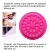 100Pcs Eyelash Glue Holder Abundant Quantity Rich Colors Multiple Grooves Disposable PVC Eyelash Extension Glue Holder Pallet Pad Makeup Tool