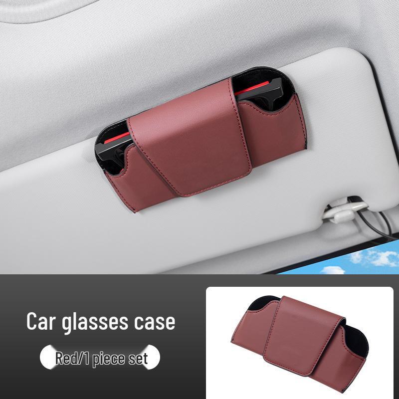 Magnetic Car Sunglasses Holder & Sun Visor Clip