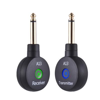 Sistema per chitarra wireless 2.4G, trasmettitore e ricevitore portatile ricaricabile per chitarra, set a doppia modalità