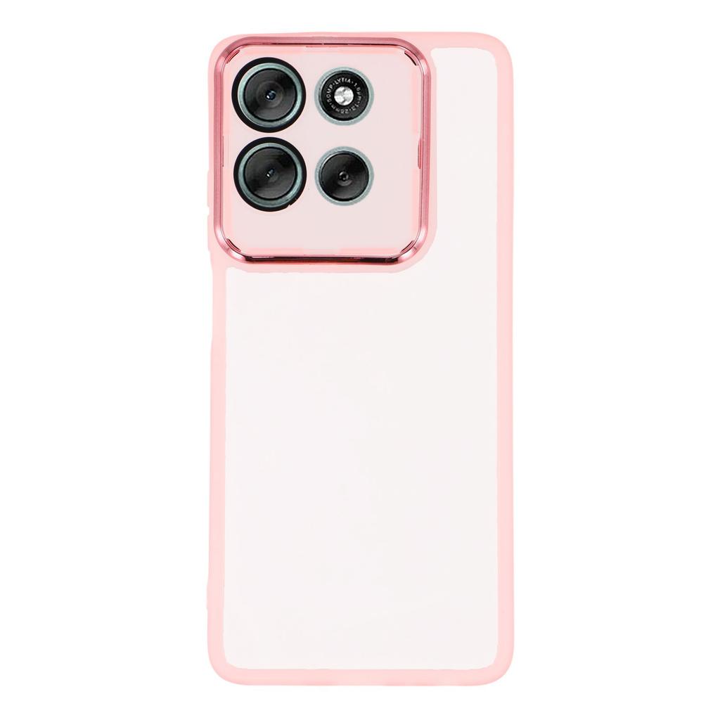 For Motorola Moto G86 5G Case Electroplated Camera Frame TPU Phone Cover