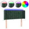 VidaXL LED Headboard Bedroom Furniture Single Bed Accessory Headboard Bed Frame Interior Dark Green 3123507