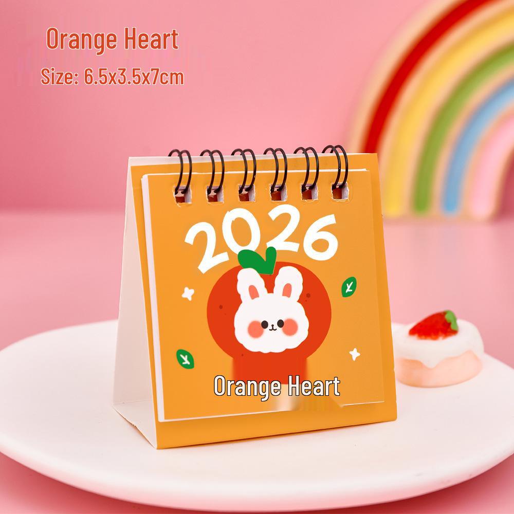 

2026 Мультяшний Міні Настільний Календар та Планувальник - Місячні та Місячні Розкладки