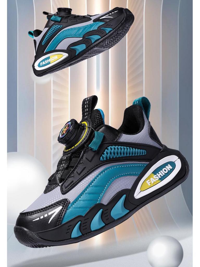 2025 Kids' Leather Basketball Shoes - Lightweight, Spring & Autumn