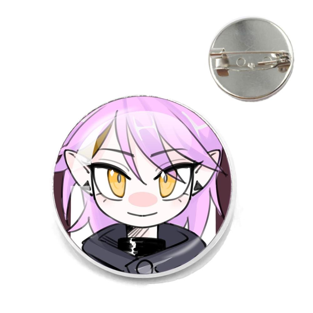 Anime The Owl House Brooches Luzura Amity Blight Lapel Pins Round Creative Cartoon Badge for Backpack Jewelry Accessories Gifts
