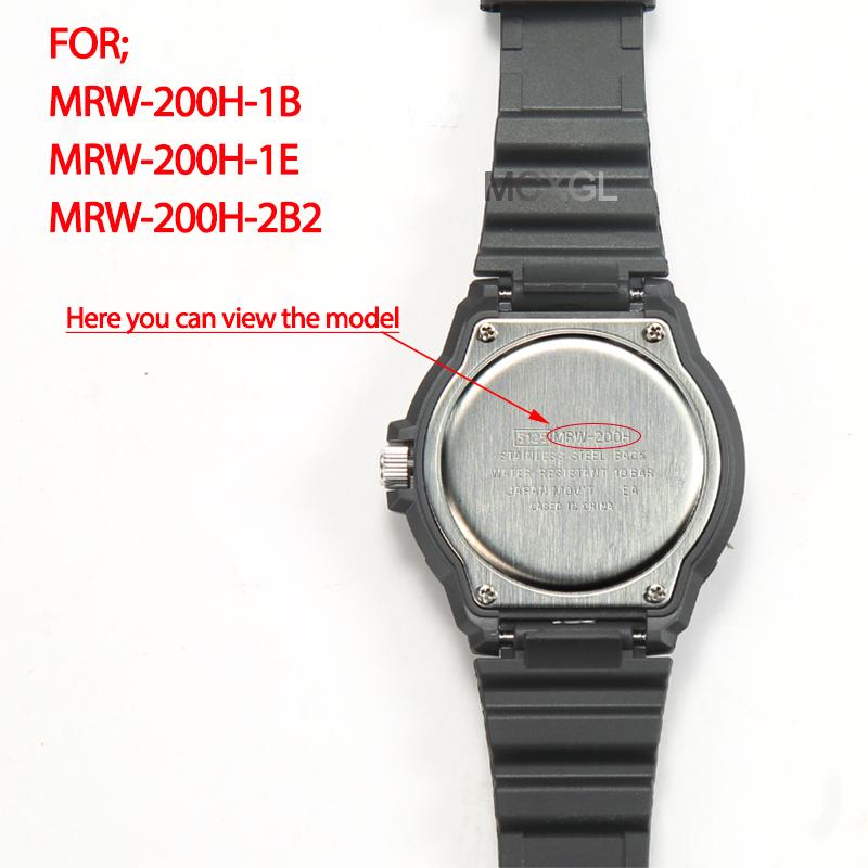 Watch Accessories Suitable for Casio MRW200H MRW-200H-1B/1E/2B2 Men's Waterproof Watch Band Resin Replacement Strap