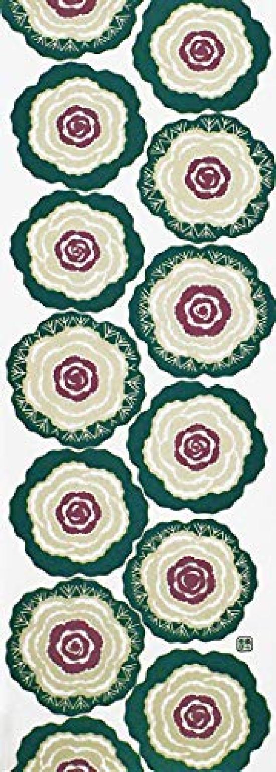 

Dyeing Anbo Tenugui Button Authentic Dyed Cotton Tokuoka Made in Japan 35cm x 100cm Leaf Cream 100% вершковий